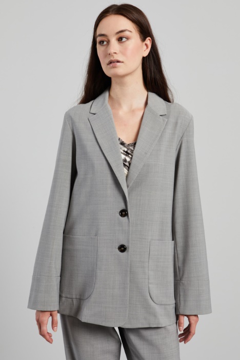 Blazer con tasche applicate - Fashion Market