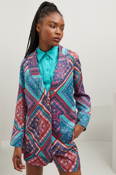 Blazer in raso - Fashion Market
