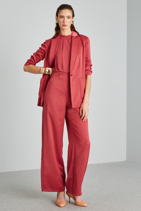 Blazer in envers satin - Fashion Market
