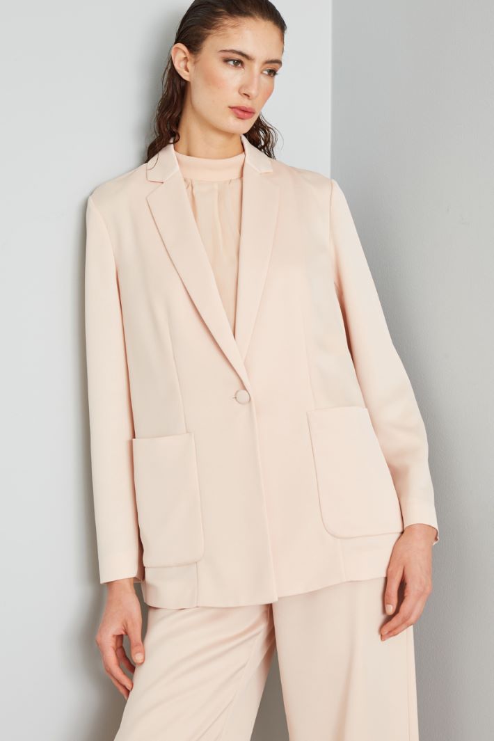 Blazer in envers satin - ROSA CIPRIA - Fashion Market - 2