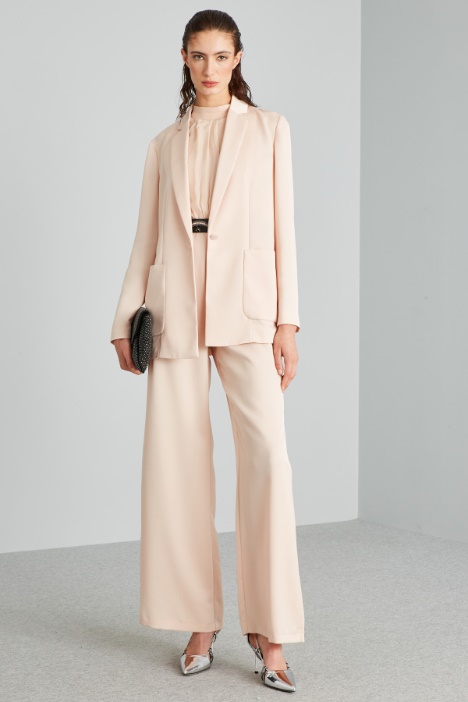Blazer in envers satin - Fashion Market