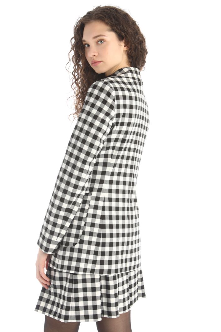 Blazer in viscosa - NERO BIANCO - Fashion Market - 2