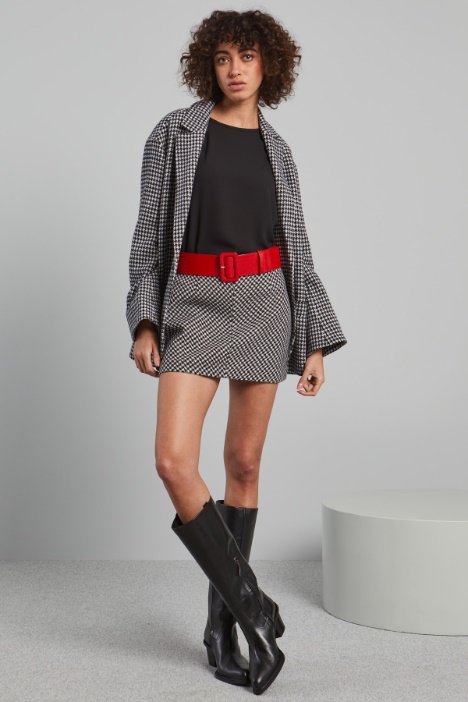 Blazer over in stuoia di lana - Fashion Market