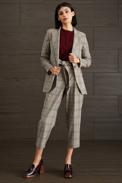Blazer monopetto in viscosa - Fashion Market