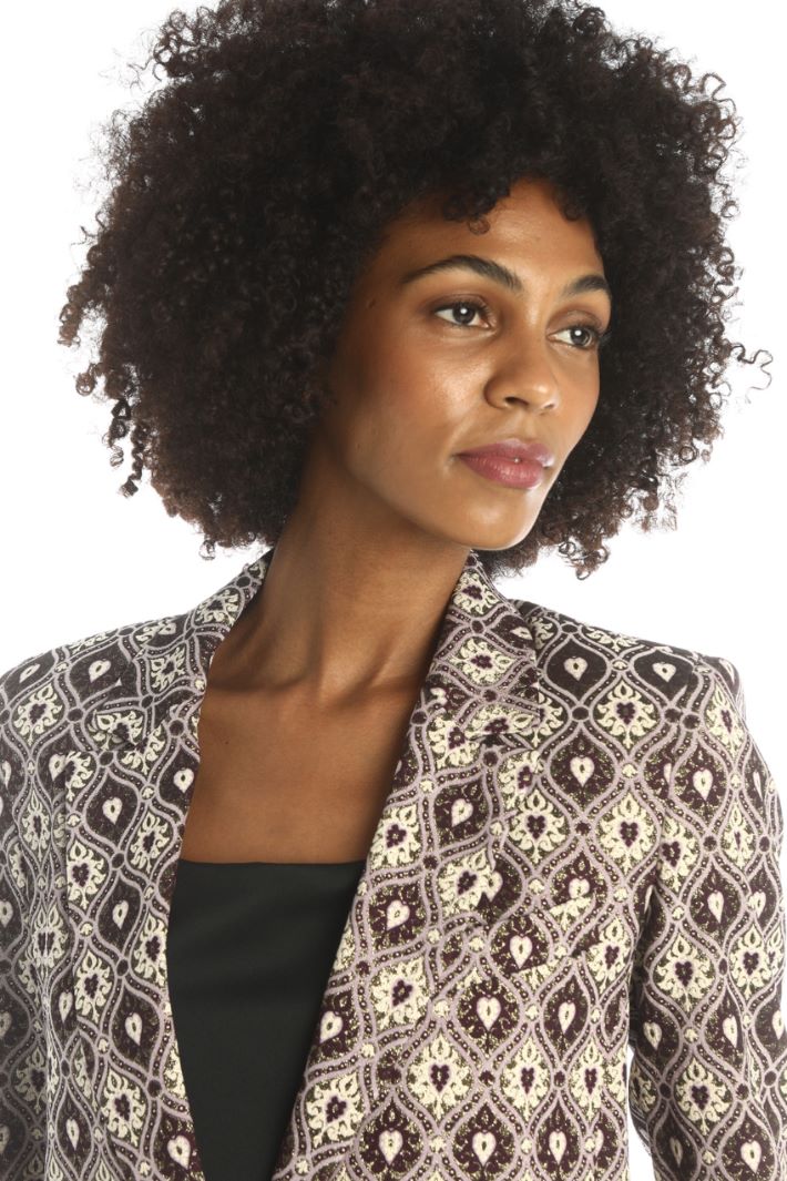 Blazer in jacquard lamè - VIOLA - Fashion Market - 3