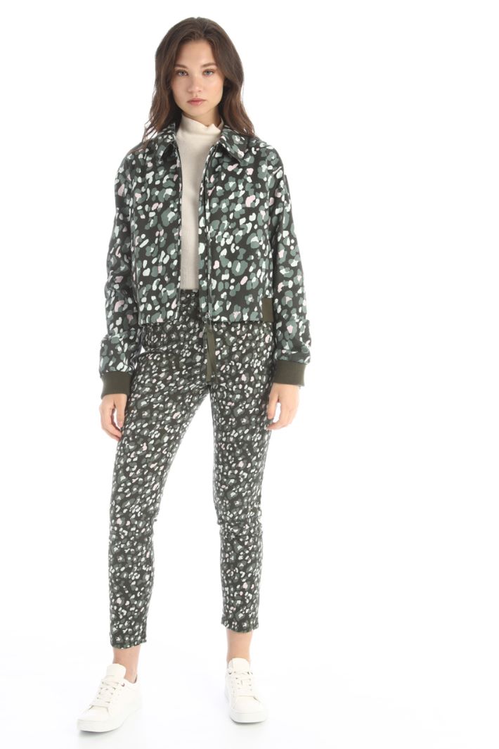 Giacca in twill di cotone - VERDE - Fashion Market - 4