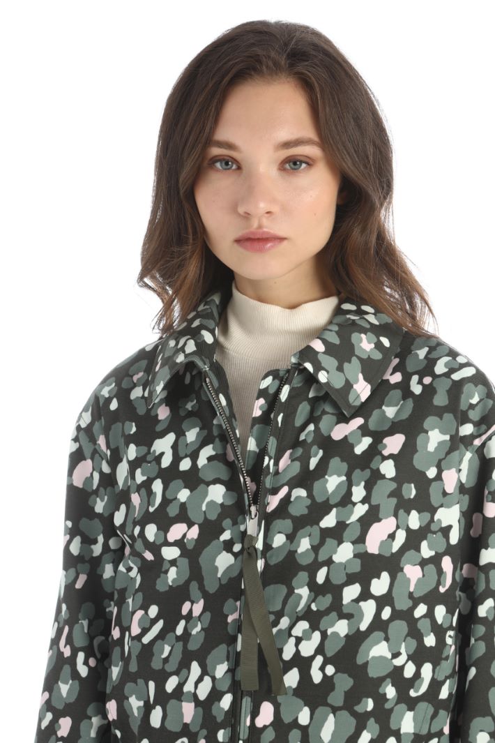 Giacca in twill di cotone - VERDE - Fashion Market - 3