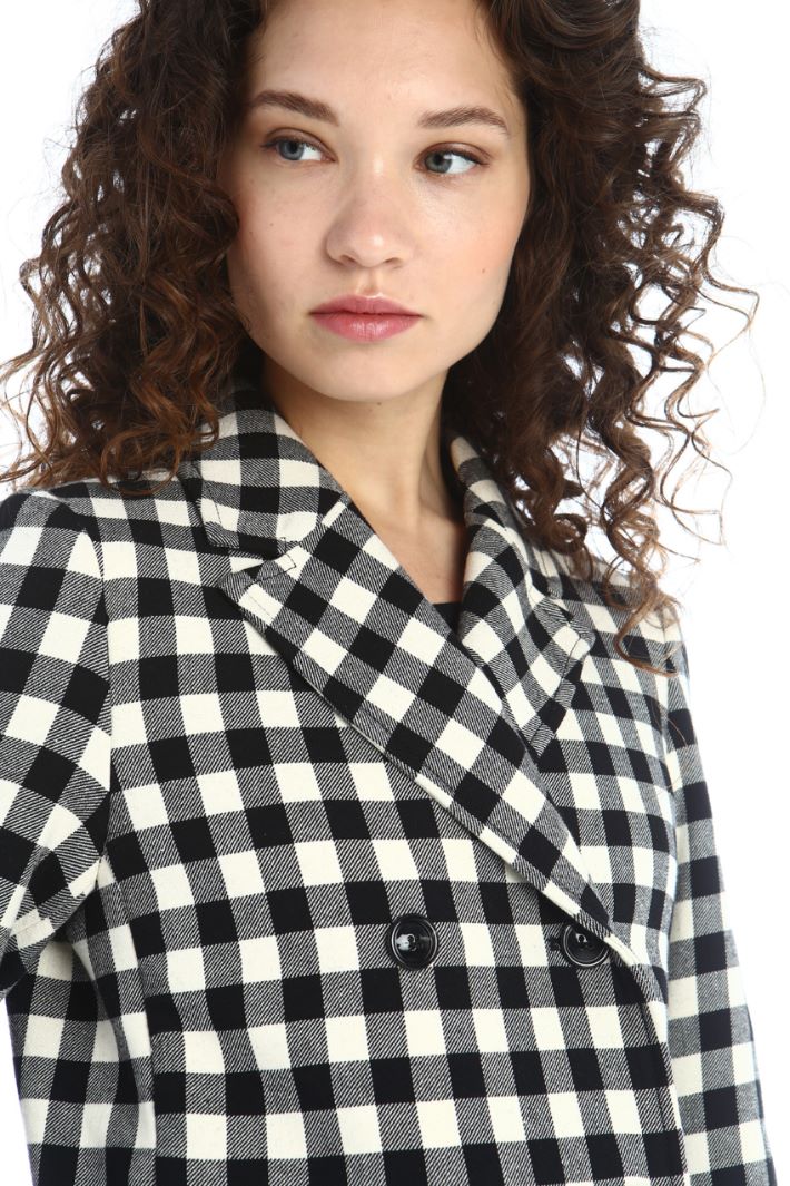 Blazer di cotone - BIANCO NERO - Fashion Market - 5