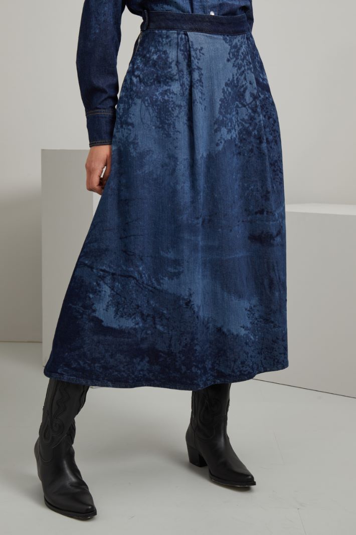 Gonna in denim - BLU DENIM - Fashion Market - 2