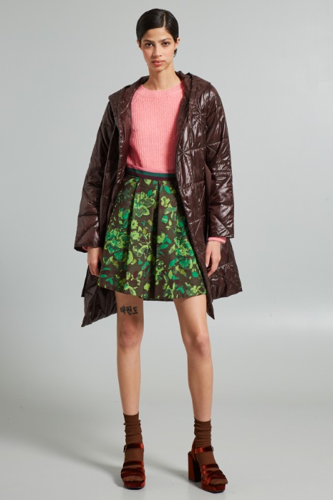 Gonna a pieghe jacquard - Fashion Market