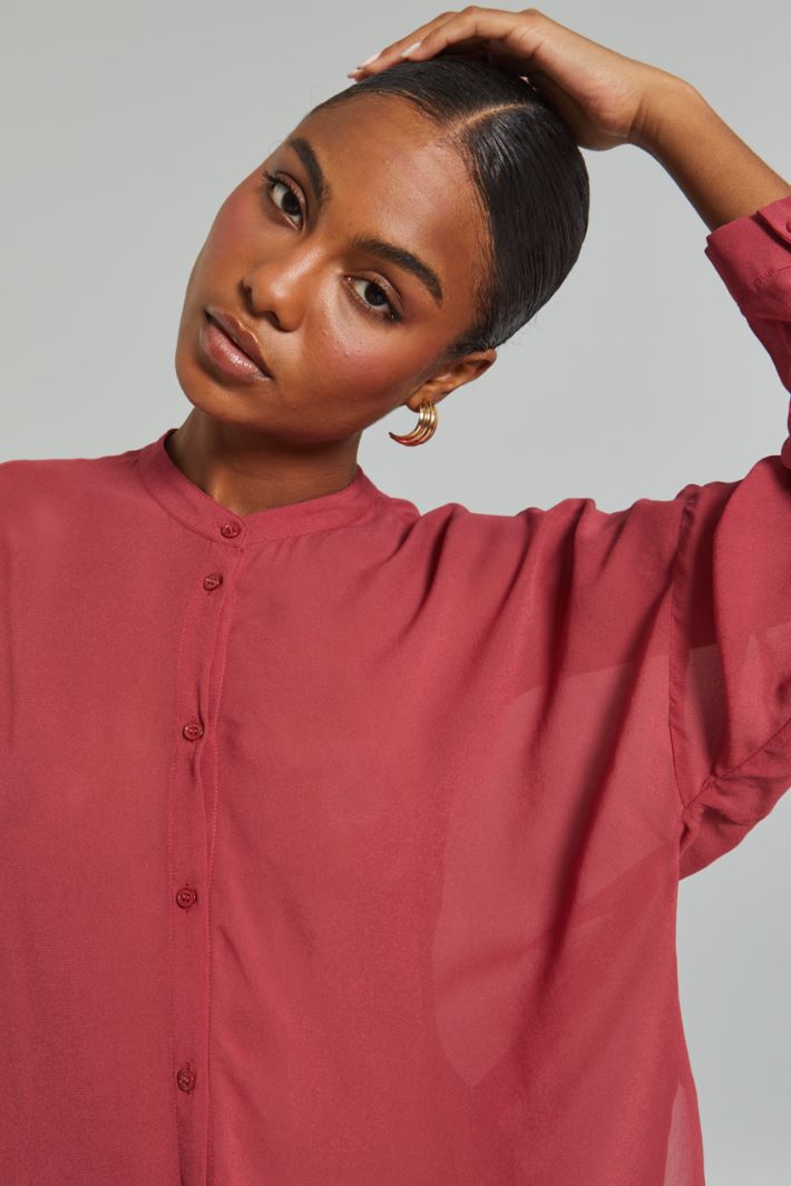 Camicia in georgette - ROSA - Fashion Market - 3