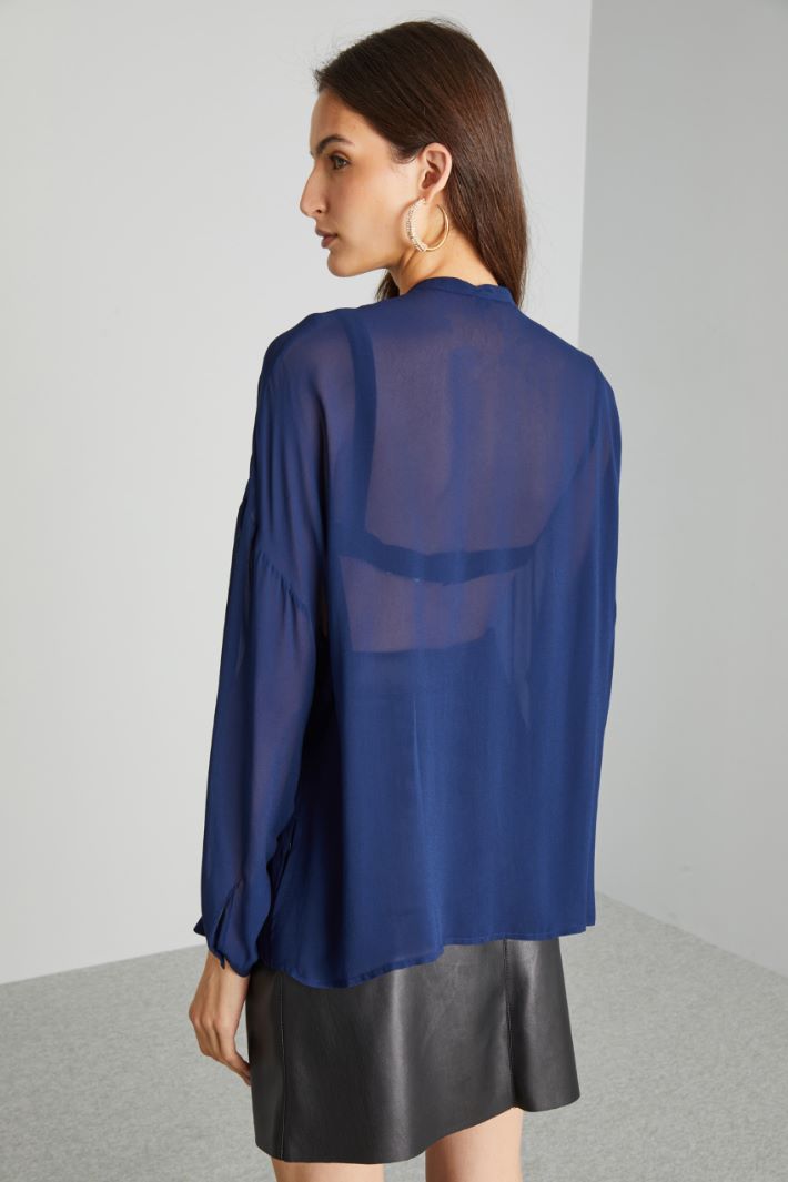 Camicia in georgette - BLU NOTTE - Fashion Market - 4