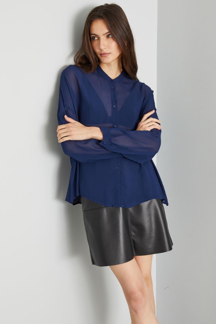 Camicia in georgette - BLU NOTTE - Fashion Market - 2