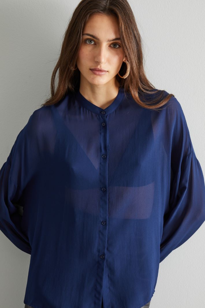 Camicia in georgette - BLU NOTTE - Fashion Market - 3