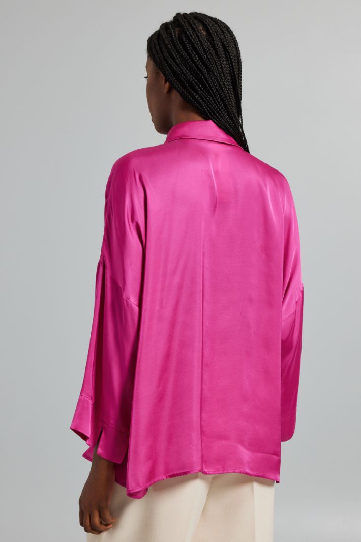 Camicia con maniche tre quarti - FUXIA - Fashion Market - 4
