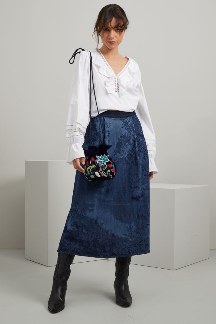 Casacca in popeline - BIANCO - Fashion Market