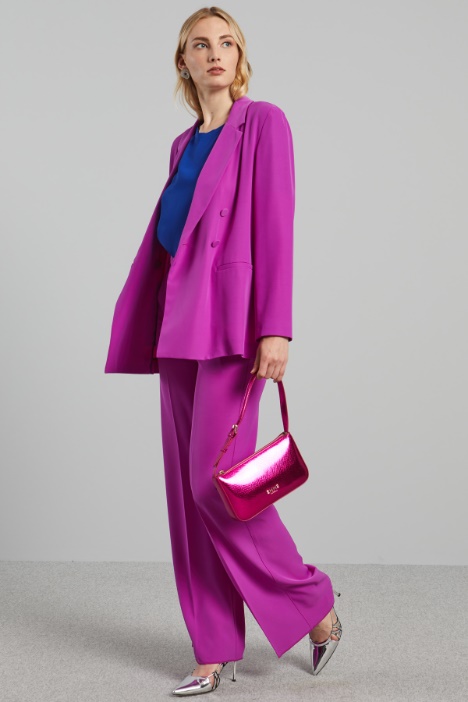 Blusa boxy in misto seta - Fashion Market