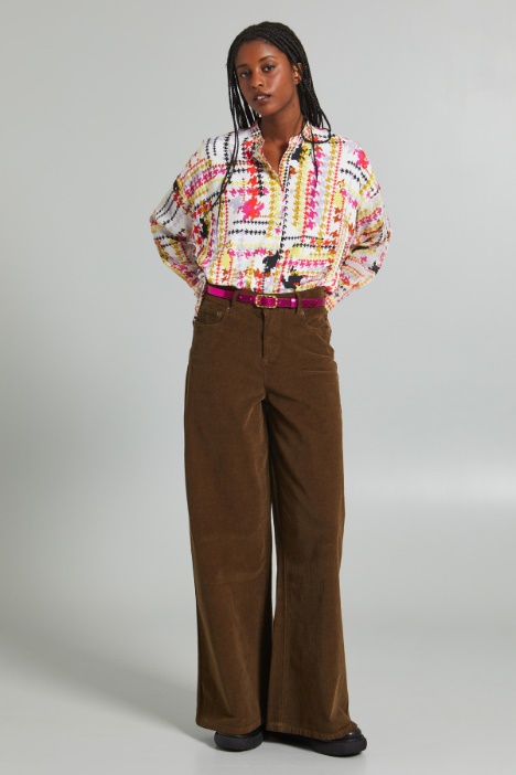 Camicia con collo a foulard - Fashion Market