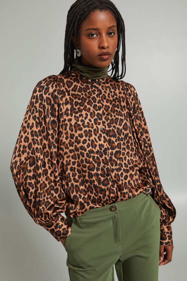 Camicia stampata - MARRONE NERO - Fashion Market - 2