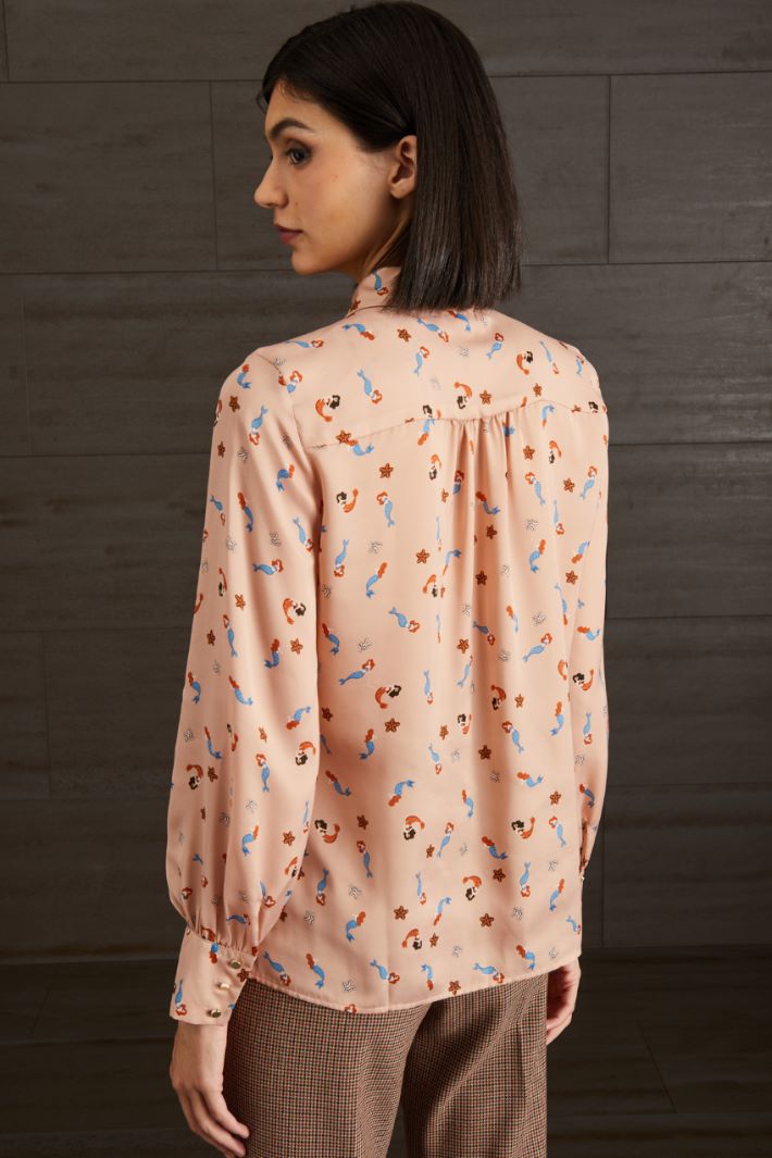 Camicia morbida - ROSA PASTELLO BLU  - Fashion Market - 4