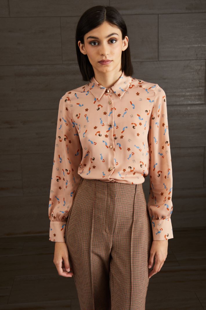 Camicia morbida - ROSA PASTELLO BLU  - Fashion Market - 2