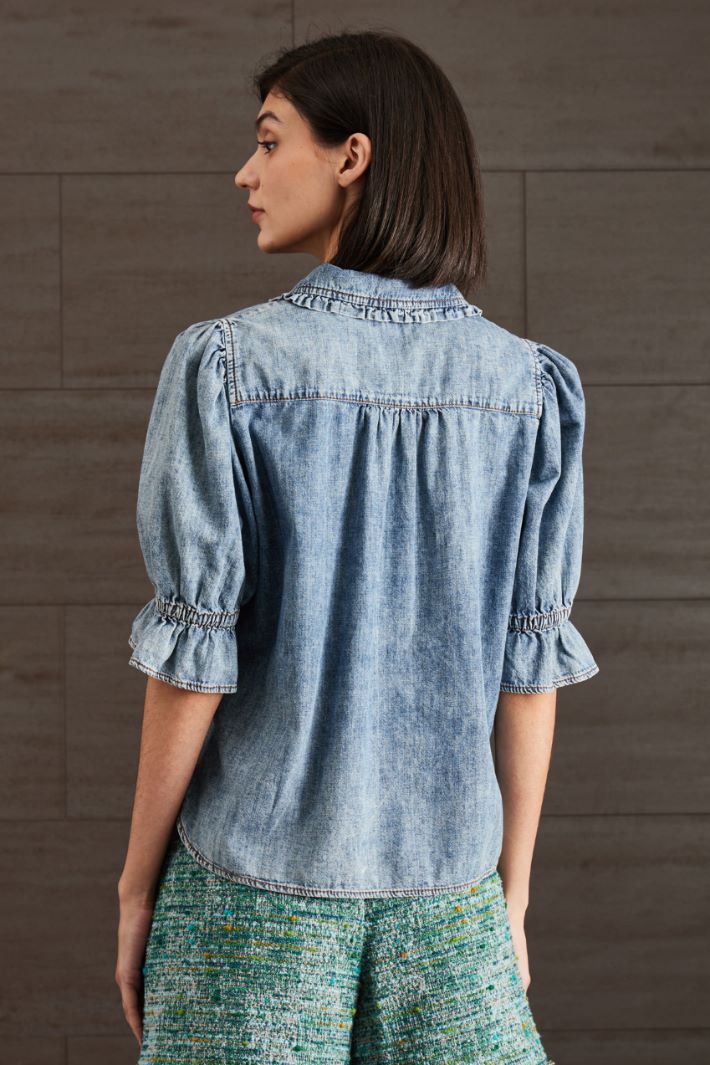 Camicia in denim - AZZURRO DENIM - Fashion Market - 4
