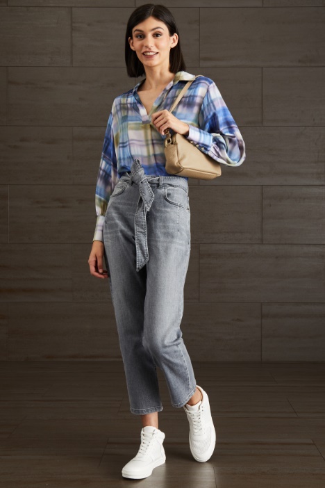 Casacca in raso stampato - Fashion Market