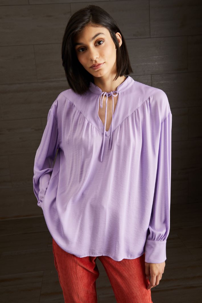 Blusa in viscosa - LILLA - Fashion Market - 2