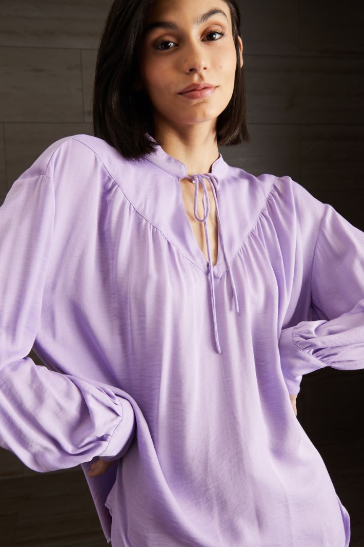 Blusa in viscosa - LILLA - Fashion Market - 3