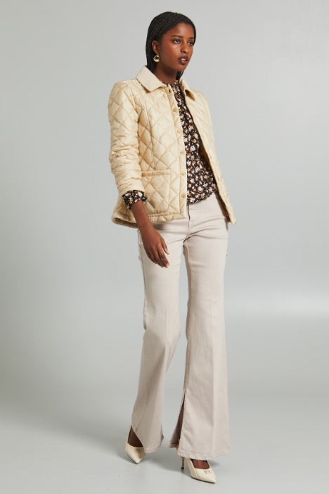 Blusa in sablè stampato - Fashion Market