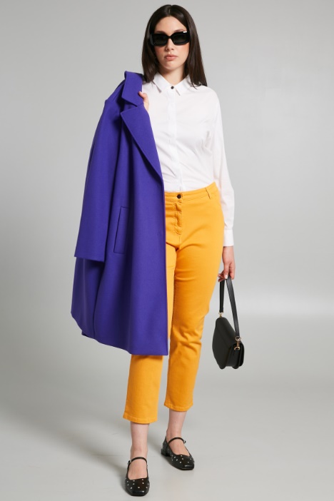 Pantaloni slim in drill - Fashion Market