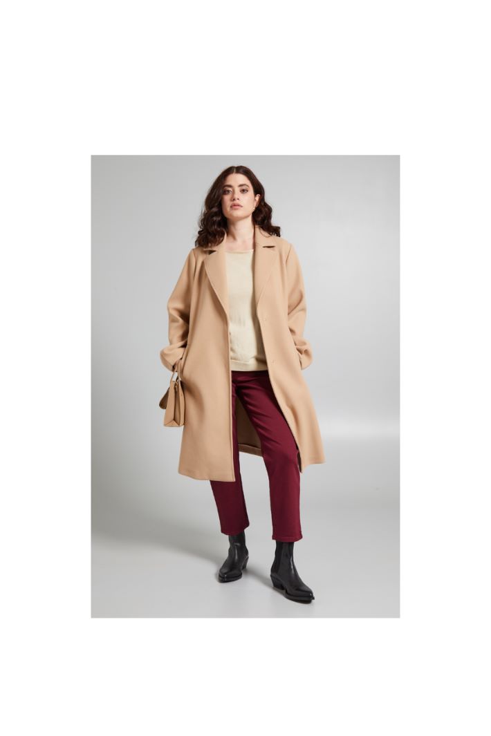 Pantaloni slim in drill - BORDEAUX - Fashion Market