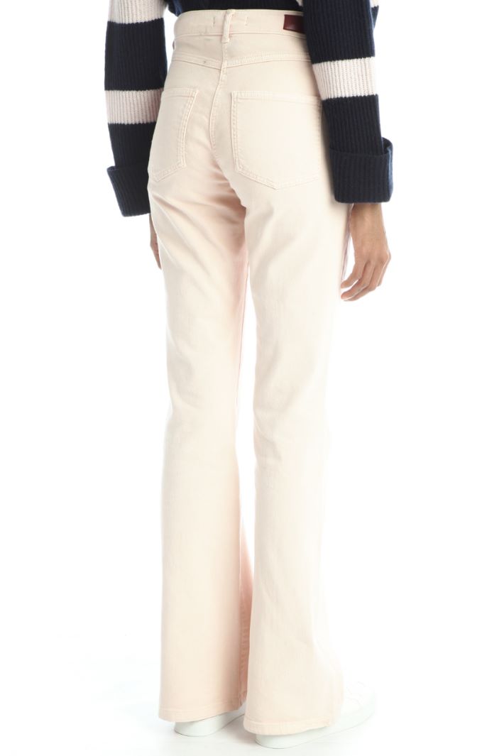 Pantaloni in drill di cotone - ROSA CHIARO - Fashion Market - 4