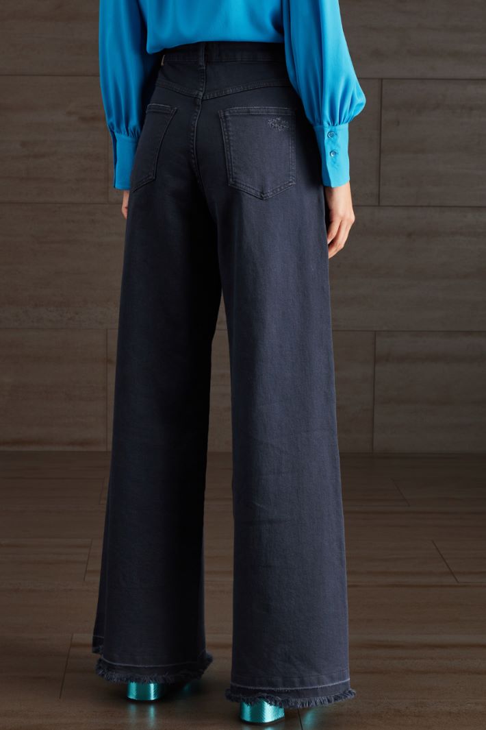Pantaloni in drill - BLU NOTTE - Fashion Market - 4