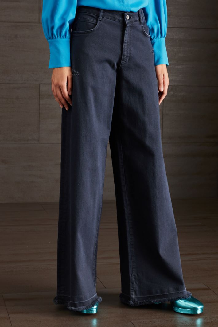 Pantaloni in drill - BLU NOTTE - Fashion Market - 2