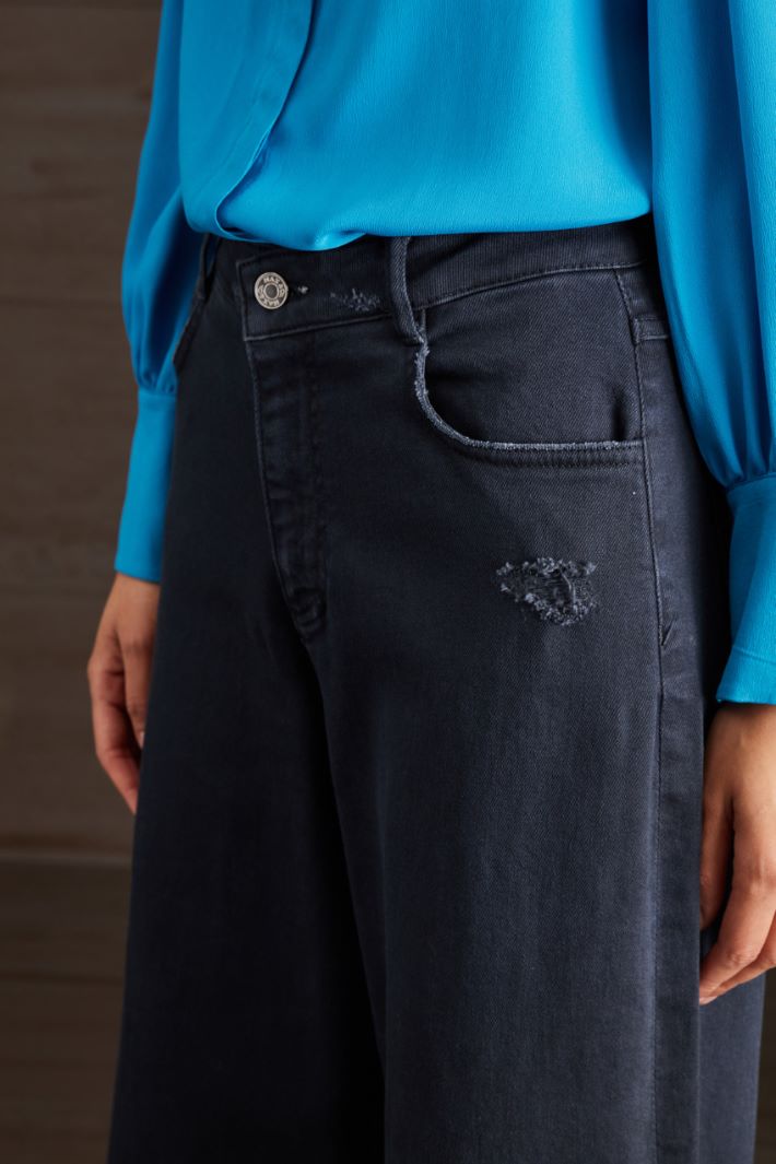 Pantaloni in drill - BLU NOTTE - Fashion Market - 3