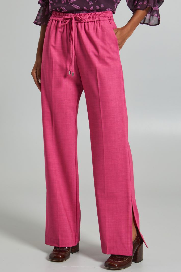 Pantaloni con spacchi - FUCSIA - Fashion Market - 4