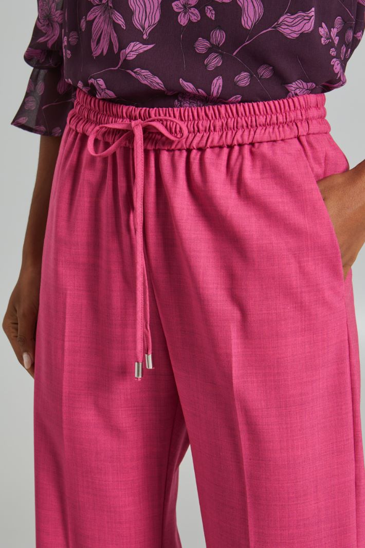Pantaloni con spacchi - FUCSIA - Fashion Market - 2