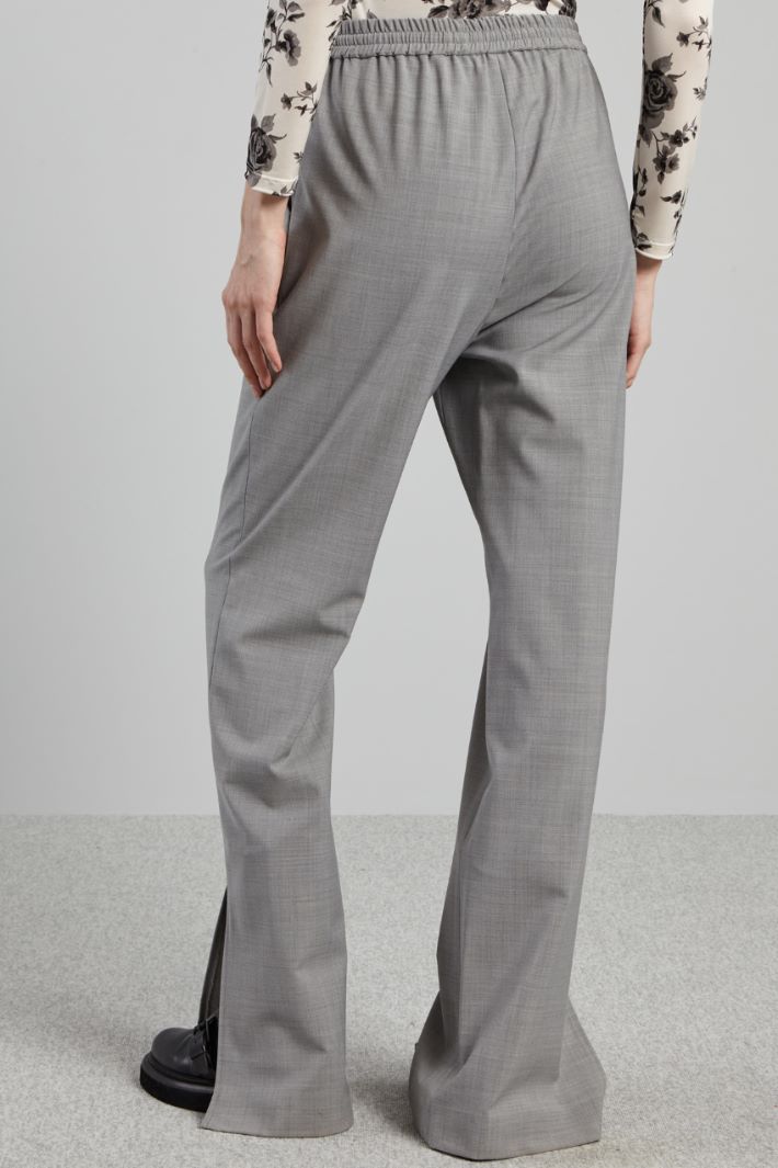 Pantaloni con spacchi - GRIGIO - Fashion Market - 4