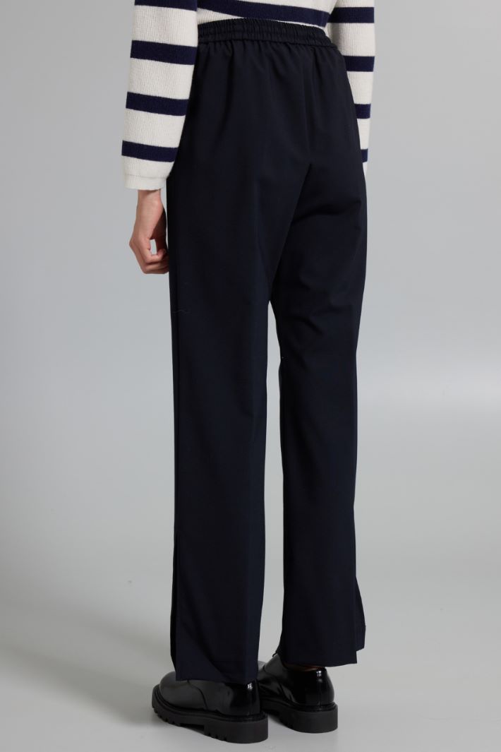 Pantaloni con spacchi - BLU NOTTE - Fashion Market - 4