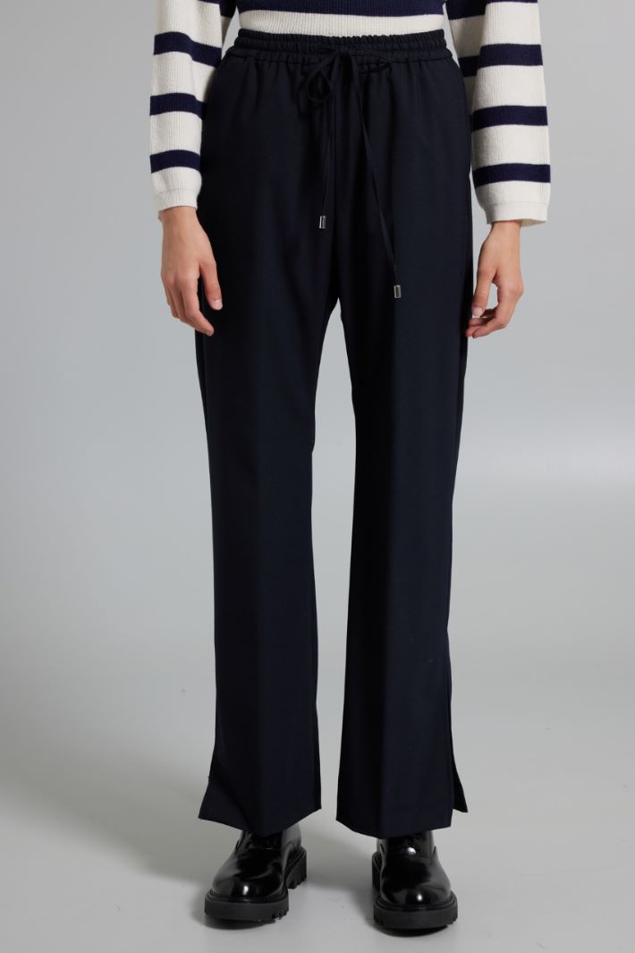 Pantaloni con spacchi - BLU NOTTE - Fashion Market - 2