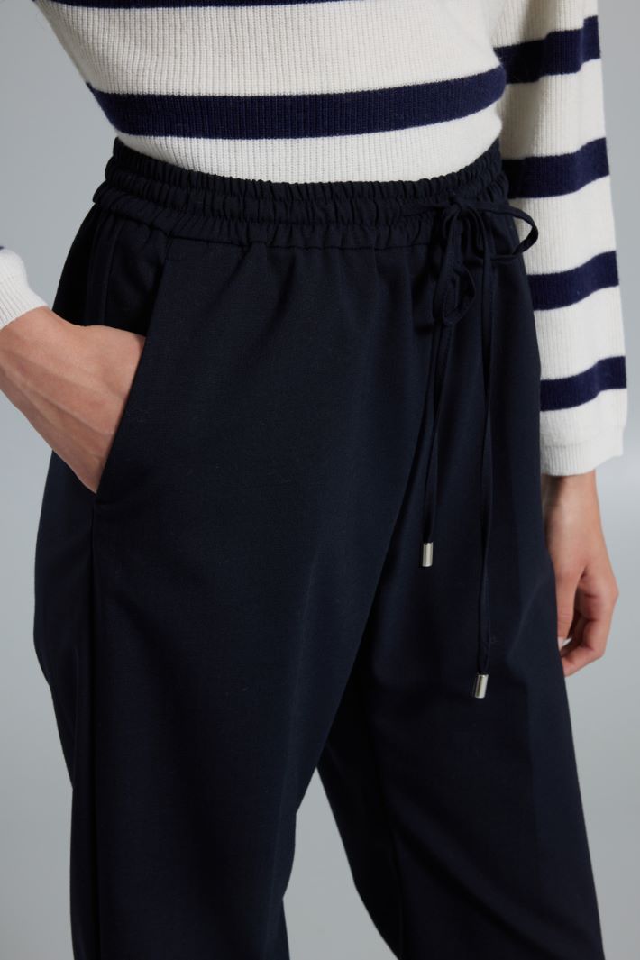 Pantaloni con spacchi - BLU NOTTE - Fashion Market - 3
