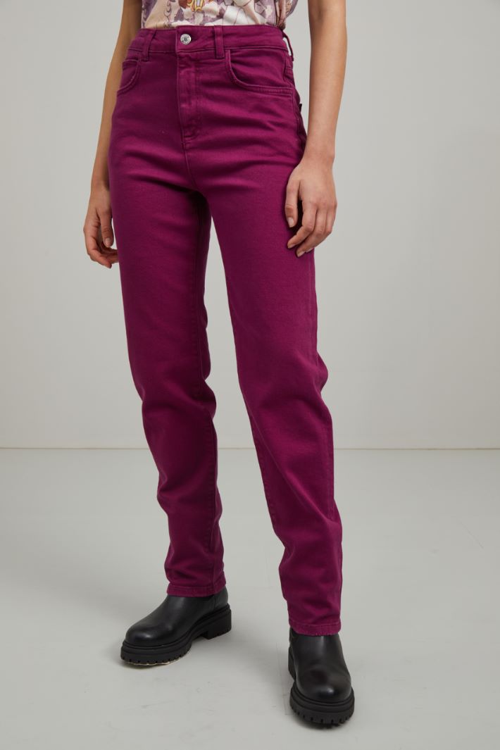 Pantaloni in drill - VIOLA - Fashion Market - 2