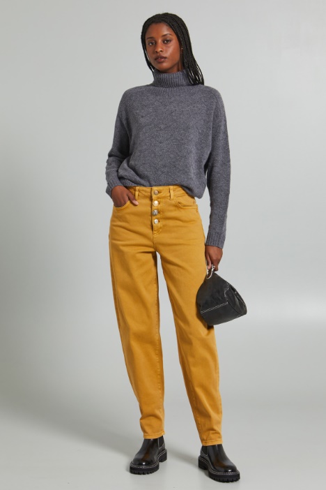 Pantaloni baggy con bottoni - Fashion Market