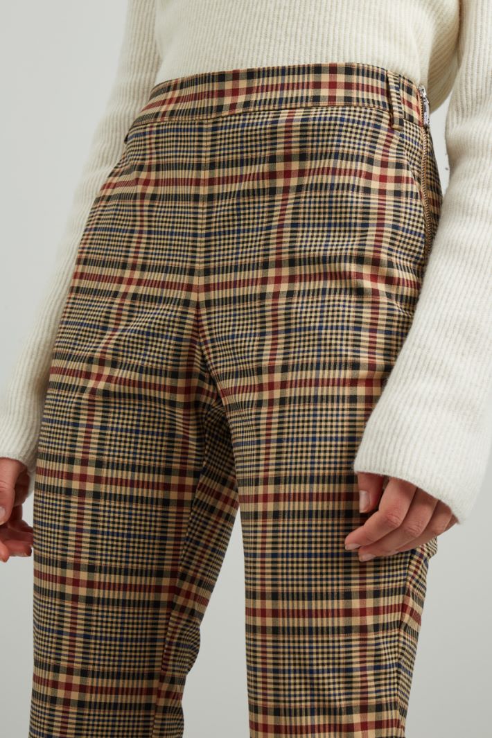 Pantaloni in viscosa stretch - CAMMELLO ROSSO BLU - Fashion Market - 3