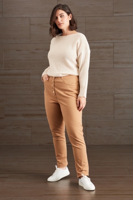 Pantaloni slim in cotone - Fashion Market