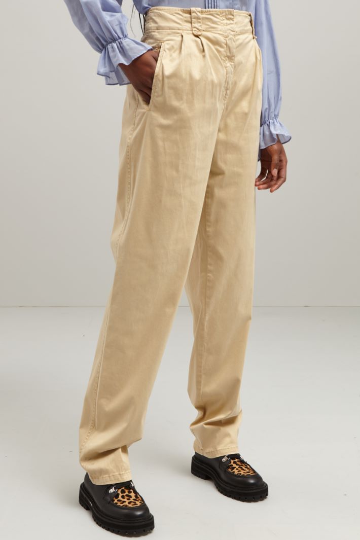Pantaloni morbidi - BEIGE - Fashion Market - 2