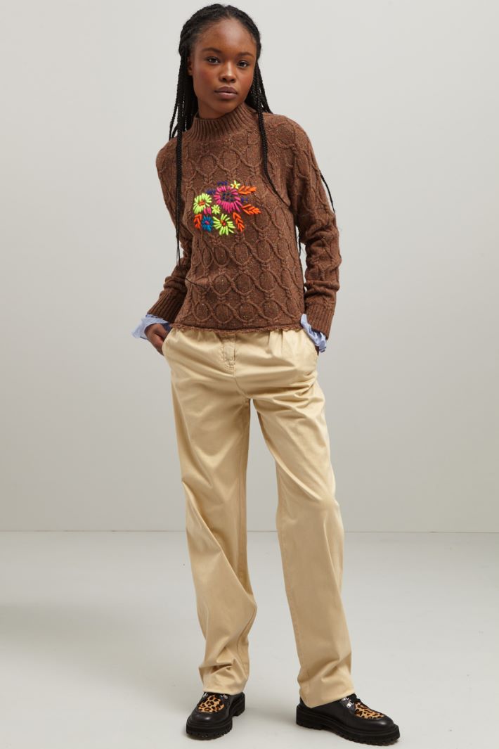 Pantaloni morbidi - BEIGE - Fashion Market