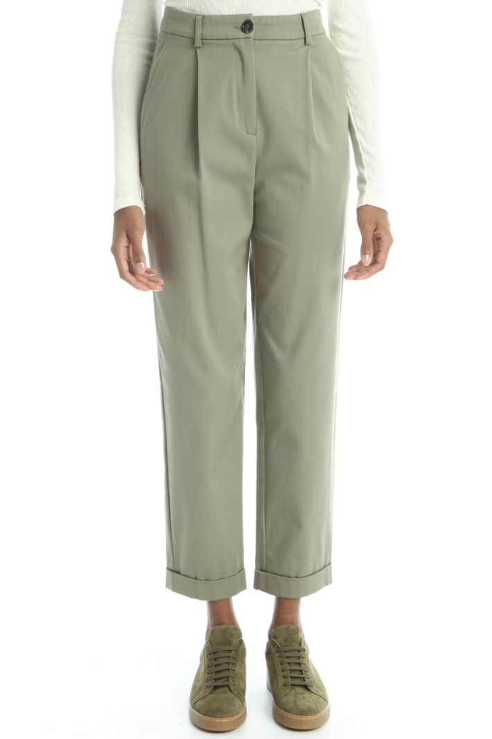 Pantaloni baggy in cotone - SALVIA - Fashion Market - 4