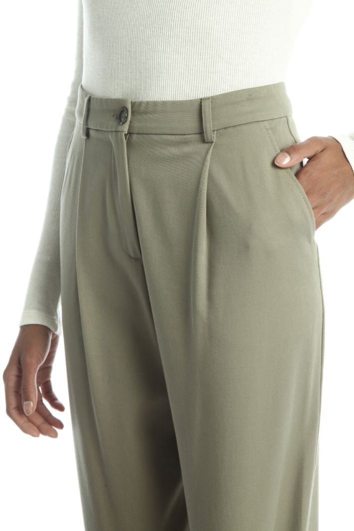 Pantaloni baggy in cotone - SALVIA - Fashion Market - 3